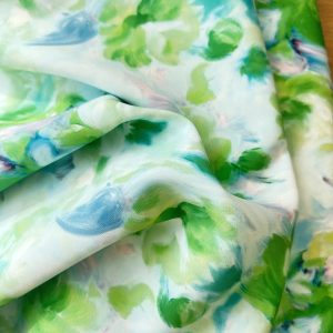 Bedrukte travel in groene tinten