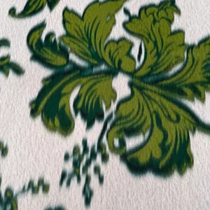 Blurred green mantel