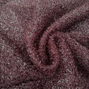 Breigoed in burgundy en lurex - foto 2