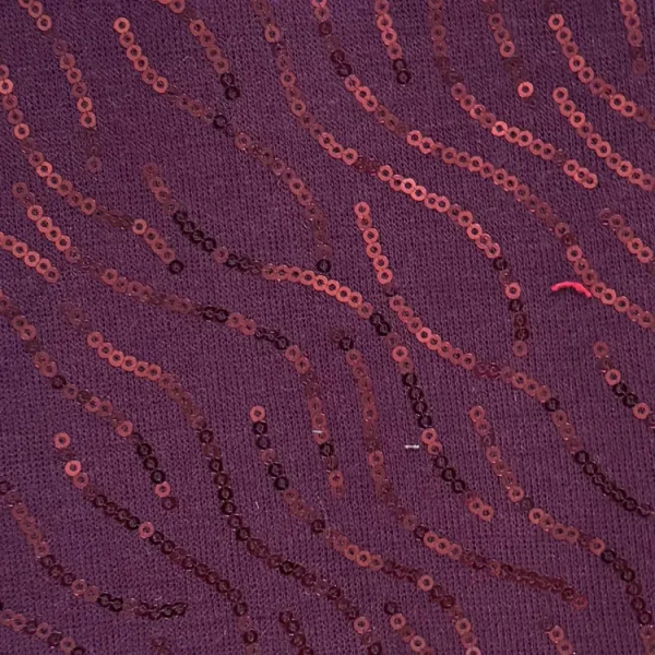 Breigoed met paillet Burgundy
