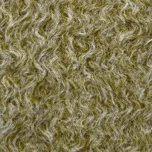 Fluffy mantel in groen